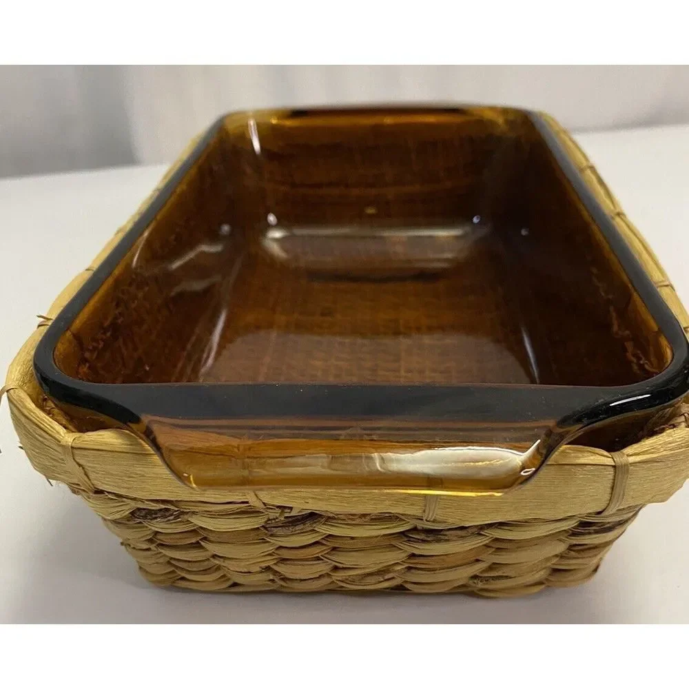 Anchor Hocking Harvest Amber Glass 8